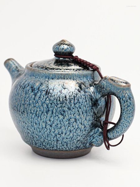 Bardak tabak çaydanlık büyük kapasiteli çiçek çay üreticisi seramik demir lastik seti tianmu fincan