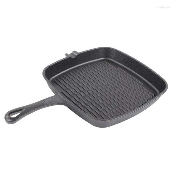 Pans Gusseisengrill Pan Quadrate Ergonomisch für zu Hause