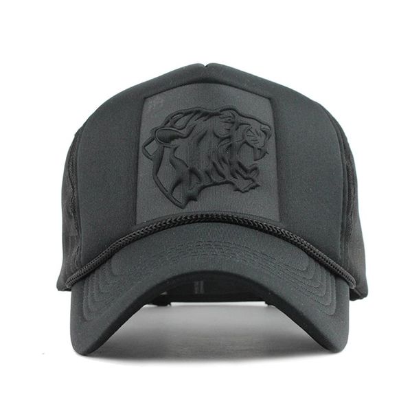FLB Hip Hop Black Leopard Print gebogene Baseballkappen Sommer Mesh Snapback Hats für Frauen Männer Casquette Trucker Cap 2010272911