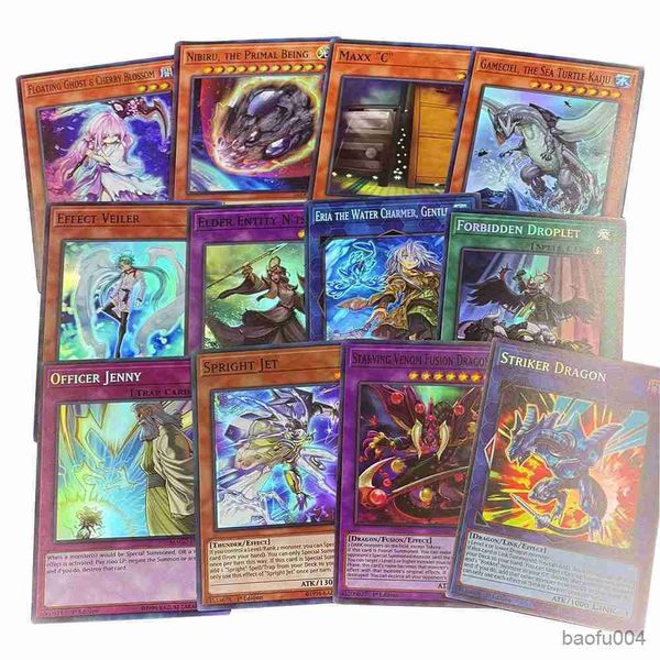 Kart Oyunları 50/100 PCS YUGIOH KARTI İÇİN YU GI OH MASTER DUYLI REKAPLIK Güverte Ticaret Kartı Oyunu Parlak Koleksiyon R230821