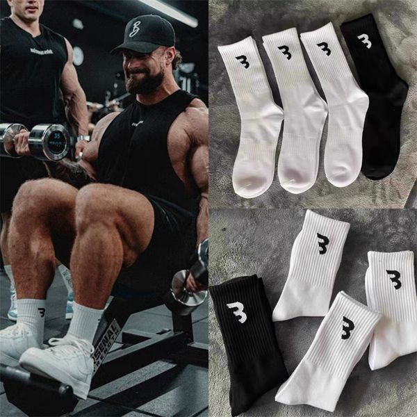 Cbum Sport Socks Fitness Crossfit Erkekler Vücut Geliştirme Egzersiz Socks Yaz Basketbol Kurt Yaması Rahat Çoraplar