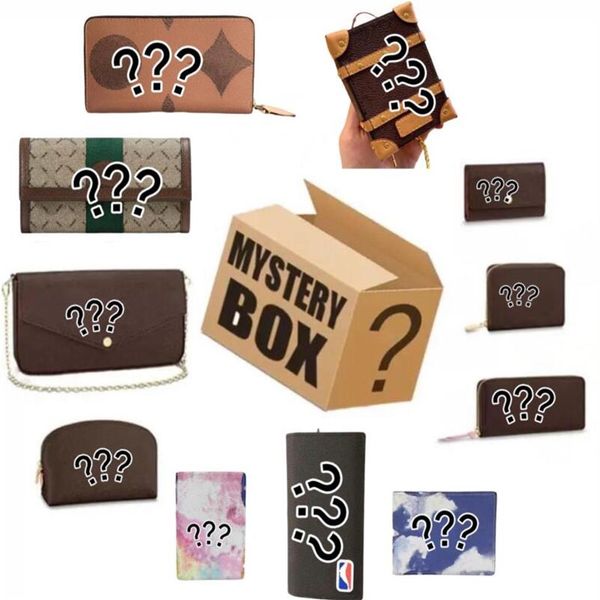 Mystery Random Wallets Boxen Lucky Coin Geldbörsen Box Lucky Surprise Favoro für Erwachsene Hochwertige Kartenhalter Geburtstagsgeschenk215a