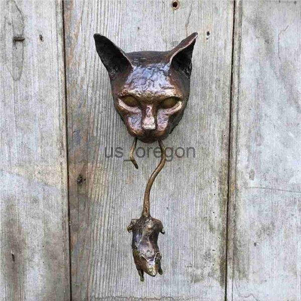 Outra Decoração de Decoração de casa Knocker Sculpture Wall Animals Decorative Doworknobs Crafts Living X0821