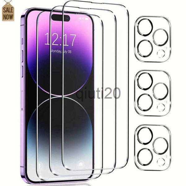 Protezioni dello schermo del telefono cellulare Protezioni per schermo per iPhone 12 13 Pro Max Mini Camera Lens Protector per iPhone 11 14 Pro Max XS XS XR COPERTURA FLUST COPERTURA Glass temperato X0821