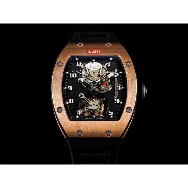 Superclone Active Tourbillon Watches Wristwatch Designer Watch Swiss Standard Tourbillon-Bewegung RM011 RM21-01 Titankeramik Kohlenstoff DCGW 1GP7 DP20