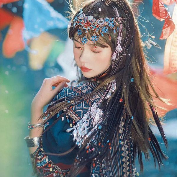 Bühnenbekleidung traditionelle chinesische Volkstanzkostüm Frau Kostüme Cosplay Lady Hanfu Kleid Set