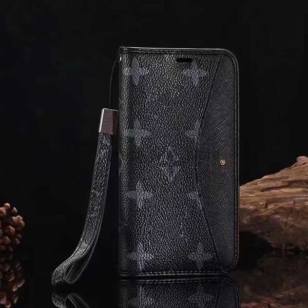 Linda capa de telefone para iPhone 15 14 13 Pro Max Luxury Lu Leather Wallet Carting Burse 15Promax 13Pro 12Pro 11pro 12