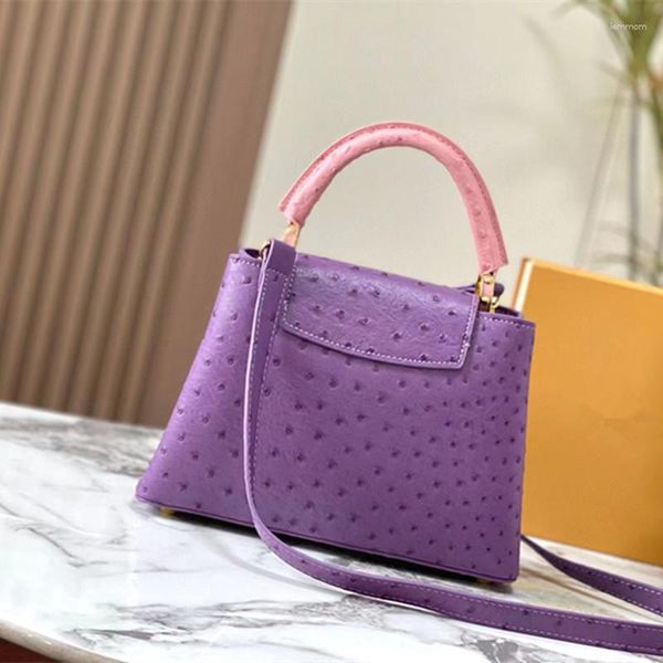 Abendtaschen Frauen Fashion Tasche Klassische Crossbody Handtasche Luxus Strauß Muster Leder Schulter Damen vielseitiger Messager