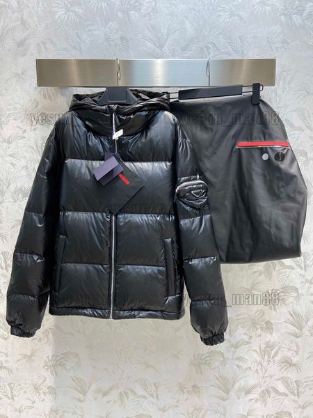 Designer Luxo Prad Down Jacket Arm Triangle Logo