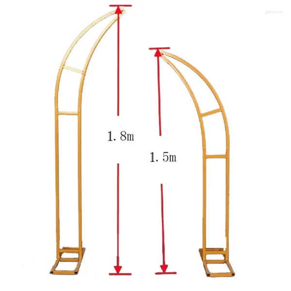 Decorazione per feste Proppetti di matrimonio Arch Gate corno in ferro battuto Yangjiaomen Outdoor Portò Fiore Sfondo