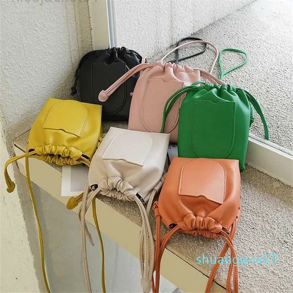 Designer Mesmo estilo Bolsa de celular Moda feminina Simples One ombro Crossbody Bucket Bags Smits Smits Smits Smits