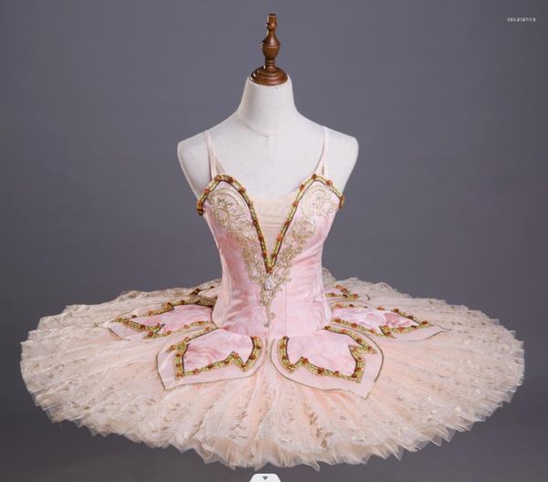 Bühnenverschleiß High-End-Ballettkleid Tutu-Wettbewerb Erwachsener und Kinderprofianpassung