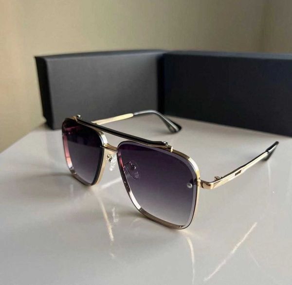 Designer de modelos de modelos de alta qualidade MENS MEAL METAL VINTAGE DE MAPIMAGEM DESENHERS DE MODAÇÃO DE MAIS BLATE SUNGLASS MenallMatch UV Lens vêm Steam punk dita ddou