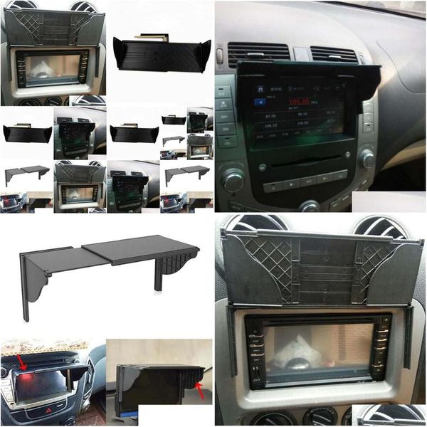 Auto Sun Shade Navigator Sun Shade Visor 6-10 Anti-Glare GPS RADIO ER DROPPA DISEGNI MOBILI MOTORYCLE ACCESSI INTERNI DHXTV