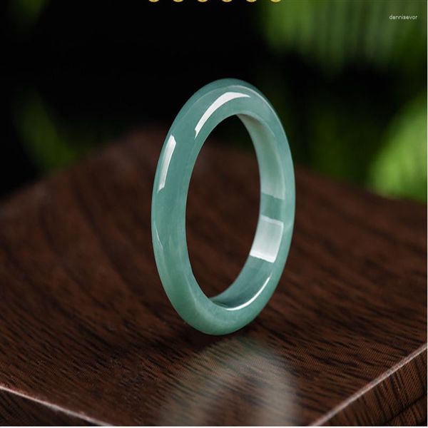 Anéis de cluster vendendo / escarpá-lo à mão Anel Green Ring14-21mmFashion Acessórios homens Mulheres Luck Gifts Amulet