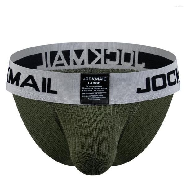 Brand sul marchio Jockmail Underpants che vende una biancheria intima maschile sexy jockstraps maschi di ciglio di infradito per giovani slip sport sport casual boxer