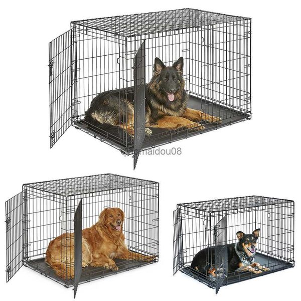 Другие товары для домашних животных Усовершенствованные складные собаки включают в себя протекающий кастрюлю с двойным дверным полом.
