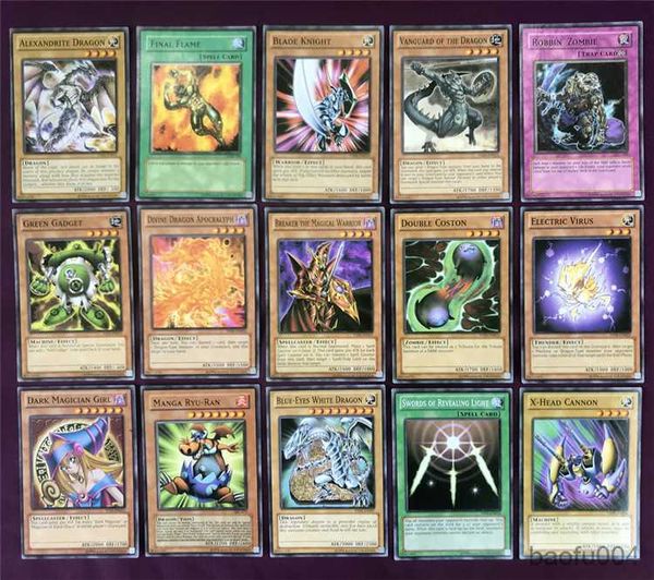 Jogos de cartas yu gi oh duel inglês cartão yugi edição full collection cartão de coleta infantil brindes presentes de anime coleta de coleta r230821