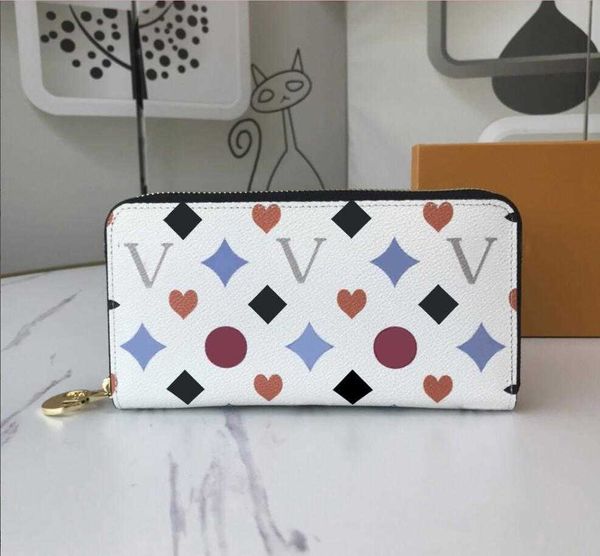 Portafini dei designer di moda Luxury Multicolore Mens Donne Clutch Clutch Borse Lettera di fiori in rilievo Borsa con certa