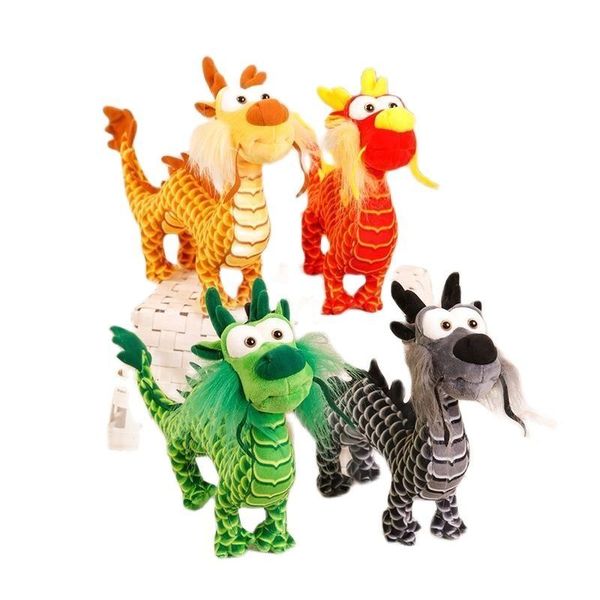 Bambole peluche 40 cm Dragon cinese Plush Plush Plash Pelf -Pimbole Dragon Dragon Bamella giocattolo Regalo Gift Children Presente 230818