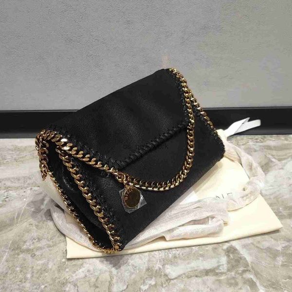 Akşam çantaları stella zincir çanta kadınlar için omuz crossbody lüks marka çantası gündelik bayanlar düz renk vahşi çanta debriyaj çantası haberci çantası hkd230821