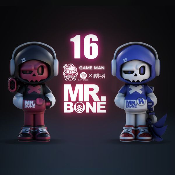 Слепая коробка Mr. Bone Game Man Spread Box Surpry Box Оригинальная фигура Cartoon Model Gift Toys Collection милая коллекция девушек подарки 230821