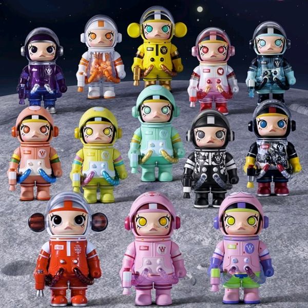 Bescone Mega Space Molly 100% Box Anniversary Serie 2 Anime Peripheral Action Figures Surplou Bag Children Kawaii Toy Gift 230818