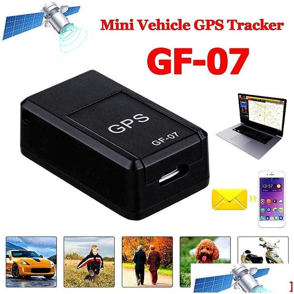 Car GPS-Zubehör GF07 Magnetic Mini Tracker Echtzeit Tracking Locator Gerät Echtzeit Fahrzeugablagerung Mobile Motorrad DHPQ6