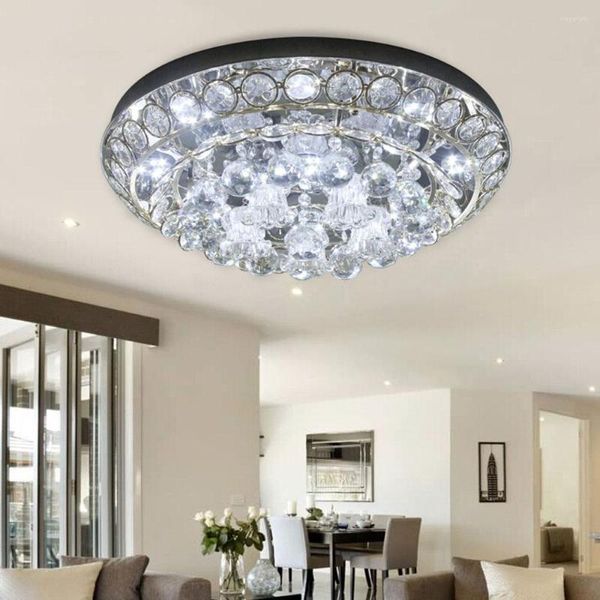 Luci a soffitto 2023 Prodotti LED LED Crystal Light 110V-220V Accensione domestica Lampade per bambini a sfera rotonda dorata