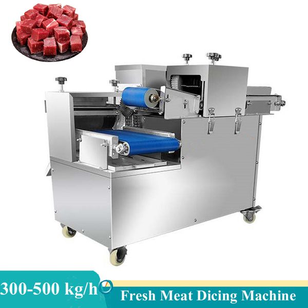 Gefrorene frische Fleischwürfel Maschine Automatische Fleischstreifen Schneidemaschine Rindfleisch Schweinefleisch Hähnchen Brust Jerky