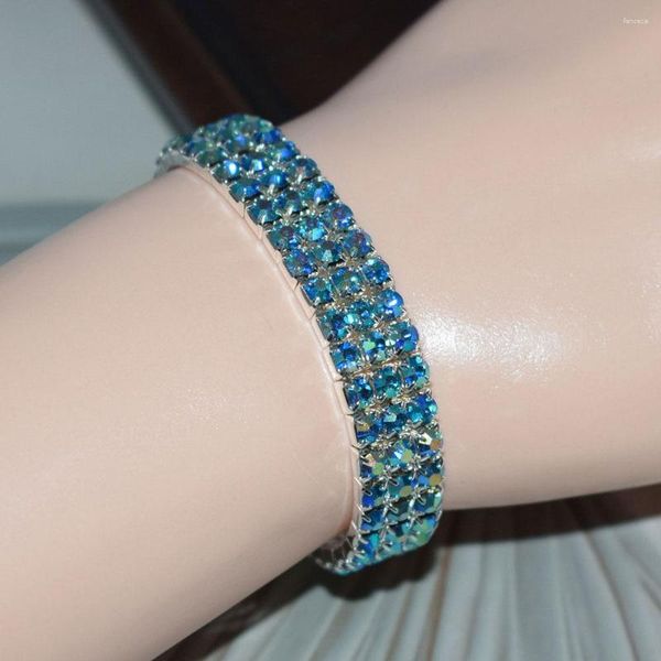 Link -Bänder Mode Stretch Crystal Armband für Frauen eleganter Charme Böhmen Mädchen Hochzeitsfeier Schmuck Geschenke Großhandel 2023