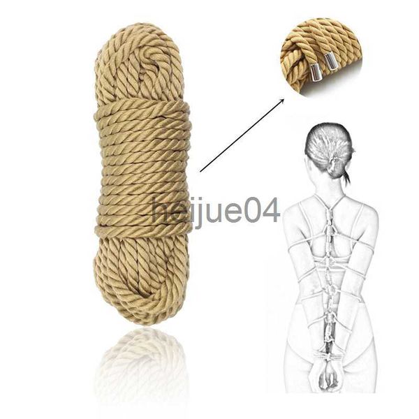 Andere Gesundheit Schönheitspunkte 51020 m Baumwolle Shibari Seil Erwachsene SM -Rückhaltesspiele BDSM Bondage Seilkörper an gebundene Bindungsbindemittel Erotik für Paare x0821