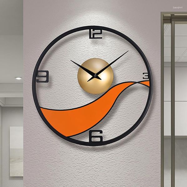 Wanduhren coole Uhr Design einzigartiger leerer Rahmen Luxus Quarzkunst Office Stylish Nordic Horloge Wohnzimmer Dekoration