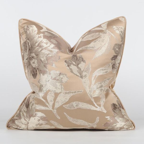 Pillow Golden Modern Modern Light Luxury e confortável Jacquard Throw Cover vendendo sem núcleo