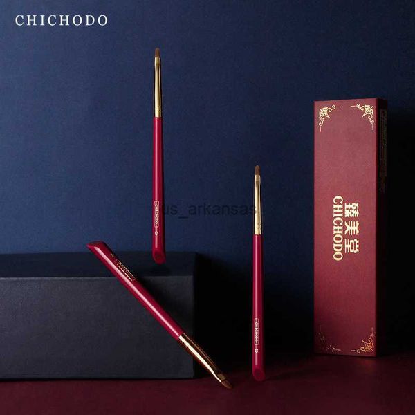 Макияж щетки Chichodo Makeup Brush-Luxurious Red Rose Series High High Synthetic Hair Eyesliner Crush-Costection Pen-Beauty Tools-Вверх HKD230821