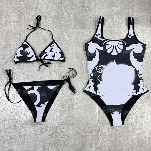 Donne stampate Bikinis Swimweus Halter Halter Split Pushed Swightsuit Affascinante estate Summer One Piece Batting Abit