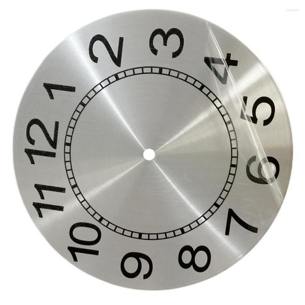 Настенные часы 1pc 9,5 -дюймовый циферблат на лицевая сторона Diy Quartz арабские цифры алюминиевый профиль.
