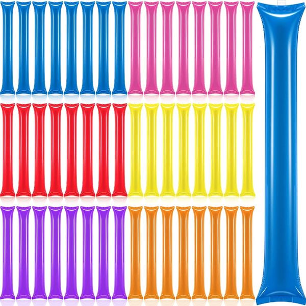 Производитель шума 48pcs Thunder Sticks Team Spirit Boom Heaving Stick Plastic Cheerleading Clapper Надувные производители для Sport 230821