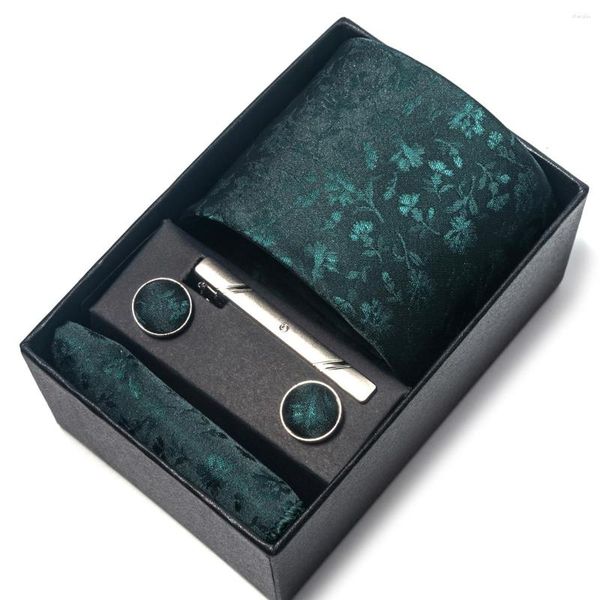 Papilli brow cravatta da uomo est design classico vacanza presente fazzoletto di seta per cufflink set crackie box accessori per matrimoni