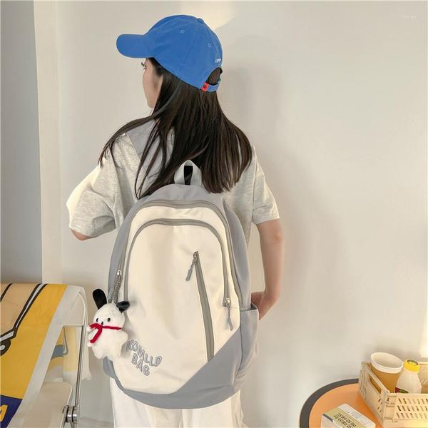 Backpack Summer vendendo nylon de alta qualidade de grande capacidade moda moda 2023 simples e versátil casualstudentbackpack