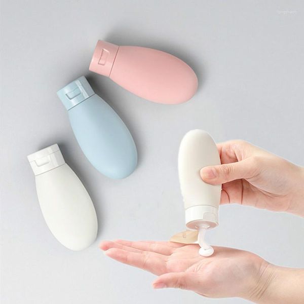 Speicherflaschen 3pcs/Set 60 ml tragbare PE -füllbare Flasche leere Reiseverpackung Press für Lotion Shampoo Kosmetische Squeeze -Behälter