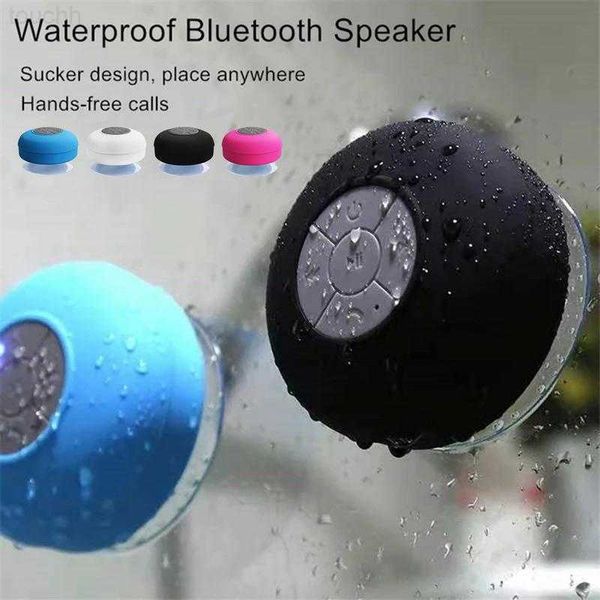 Портативные динамики Blue-Tooth Wireless Wireless Waterpronation для телефона Subwoofer Бесплатный автомобильный громкоговоритель Y2212 L230822