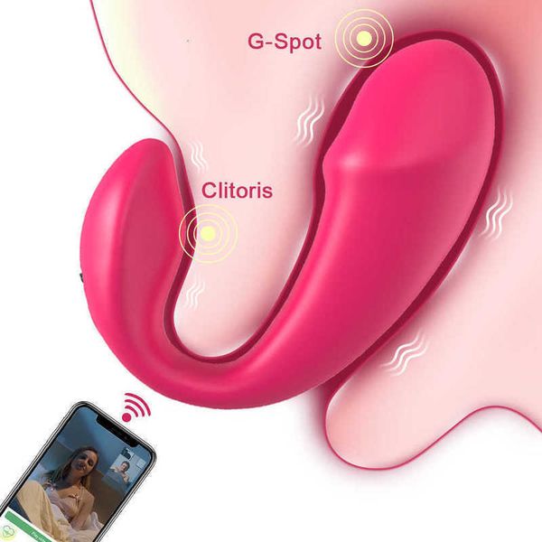 Massageador app bluetooth vibrador vibrador g ponto estimulador para mulheres controle de longa distância vibratório ovo clit feminino