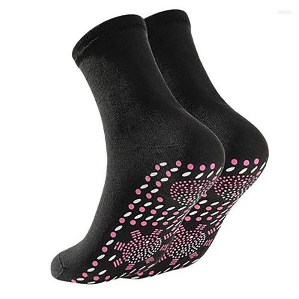 Sportsocken turmalin magnetisch beheizte Therapie Selbstheizung thermischer Schmerz Relief Winter Frauen Männer warme Massage Sport Yoga