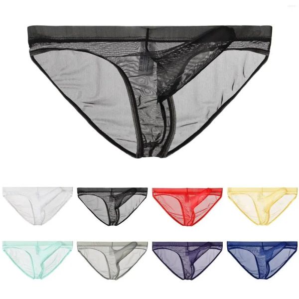 Mutandine da donna maschi ransparente thong sottile maglia sexy biancheria intima divertente costume maschile