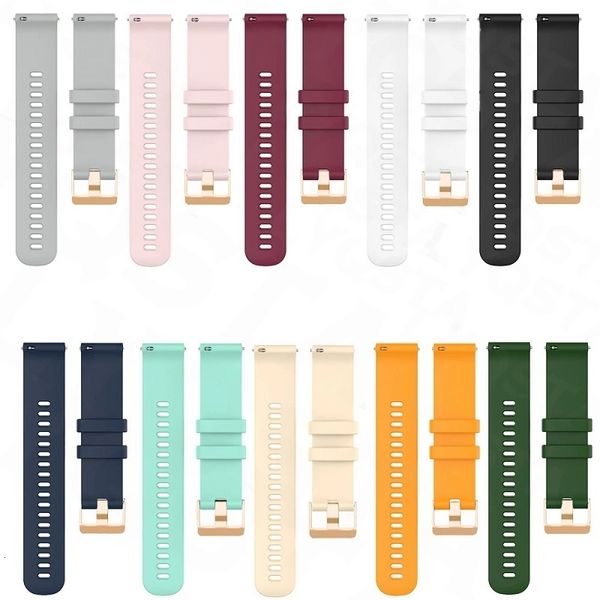 Assistir bandas Bandas de 20mm Substituição Sports Silicone Smartwatch Strap 3 Fitness Smart WatchBand Acessórios Correa 230821