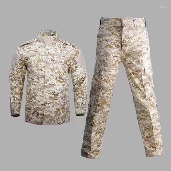 Herren -Trainingseinrichtungen US Army ACU Camouflage Coat Work Anzug Set Fan Soldier Spring und Herbst Langlebiger Feldkampf