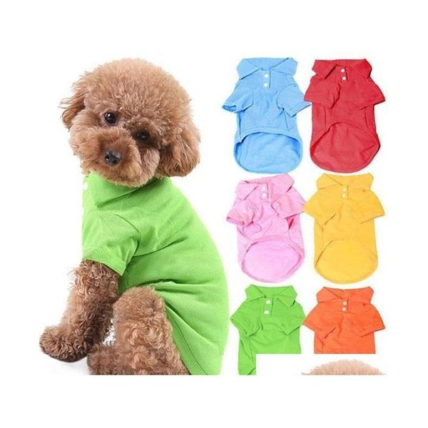 Abbigliamento per cani da cucciolo per gatto per gatto T-shirt abiti vestito cappotti tops abbigliamento taglia xs s m l xl per costumi 26uhl drop consegna home ga otgnw