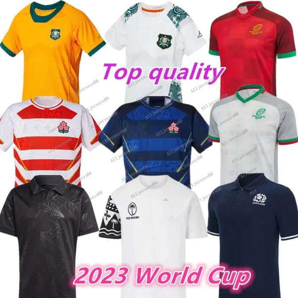 Rugby 2023 Trikots 23 24 Australien Irland Schottland Japan Nationalmannschaft Fidschi Tonga Portugal South USAas Neue Afrika Zealand Shirts