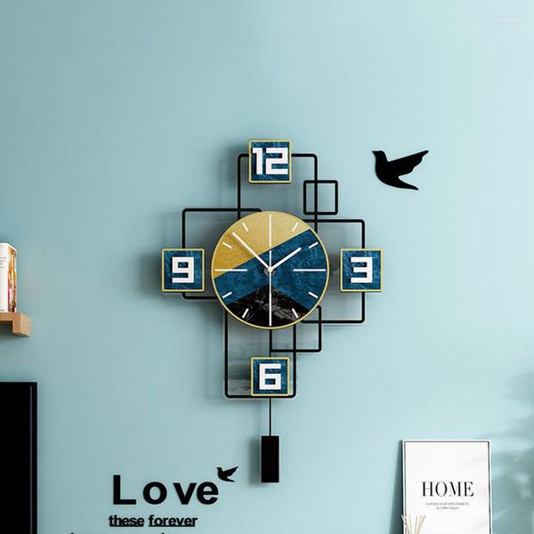 Orologi da parete Quarzo di lusso decorazione 3d soggiorno moderno cucina orologio da cucina moderno meccanico meccanico wandklok interno casa deco